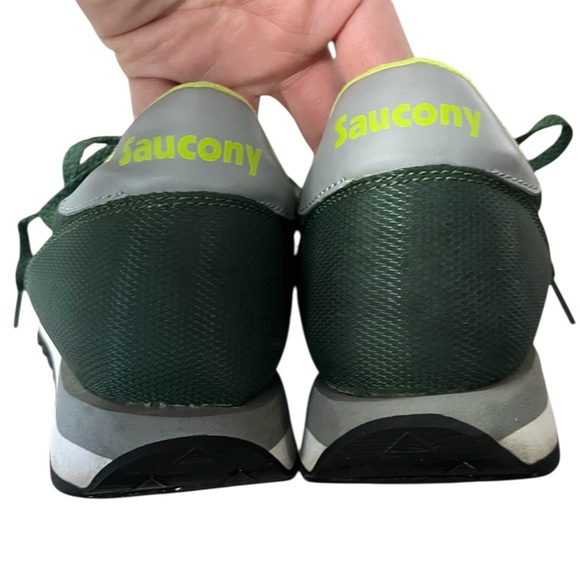 Saucony original jazz green, white, and gray low lace up sneakers - Picture 4 of 8